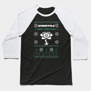 Ugly Christmas Flowey Undertale Baseball T-Shirt